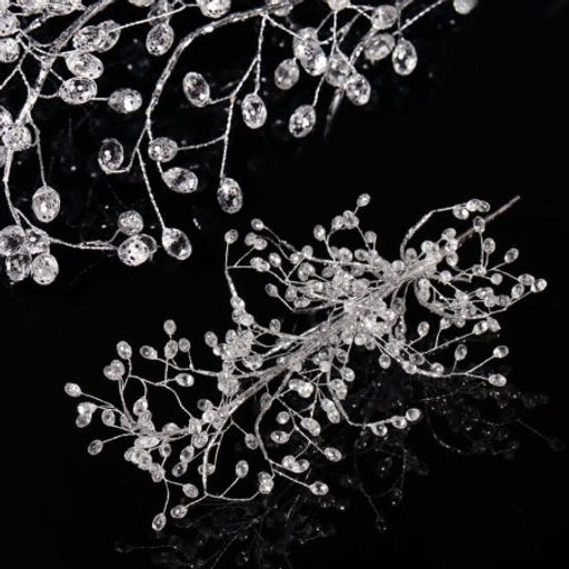 Цветок декоративный стеклярус 50 см на подставке / SA20227/2 /уп 50/200/* - Галеонтрейд фото 5