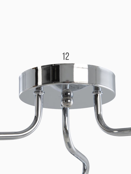 Люстра 12275/3CR, 3×40 Вт, E27, 62×18×20 см