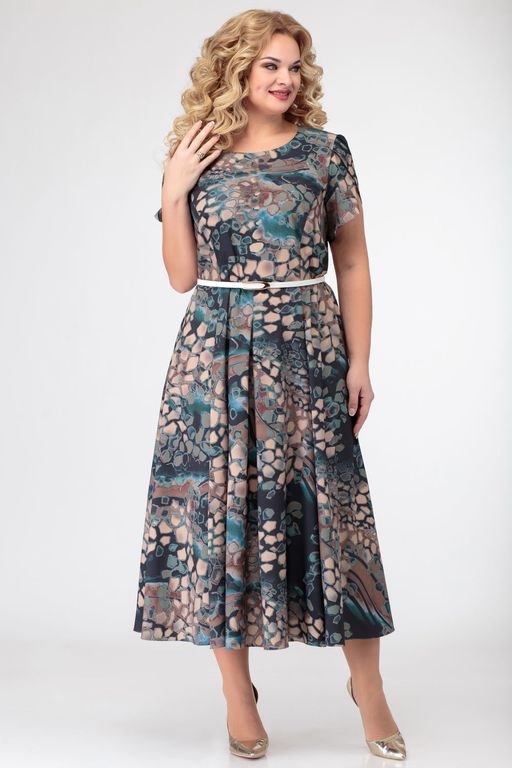 Блуза Swallow 803.2 черный+серебряный узор фото 283