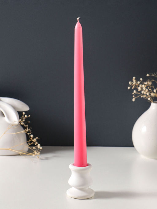 Свеча античная 25 см (набор 3 шт) 58 гр, 7 ч, цв. розовый