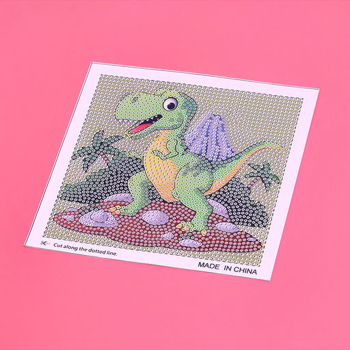 Мозаика алмазная "Динозаврик" в коробке