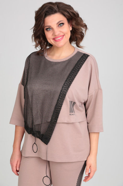 Костюм Michel Chic 1329/1 пудра, черный  фото 3