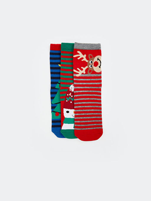 Y?lba?? Temal? Erkek ?ocuk Soket ?orap 3l? - Waikiki фото 3