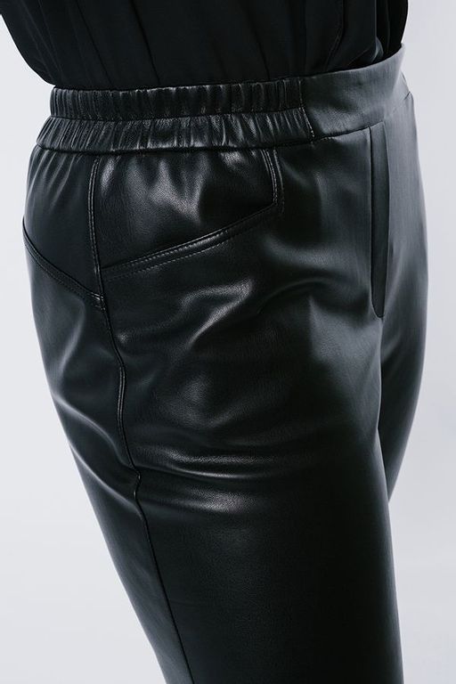 NOBBY, Женские брюки 794-500 (черный) (эко-кожа)  фото 6