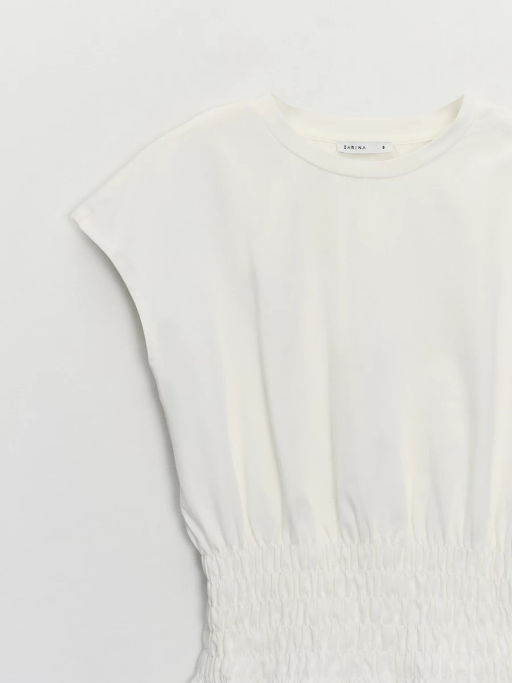 Приталенная футболка из хлопка ZR2605023407-2 / Zarina
