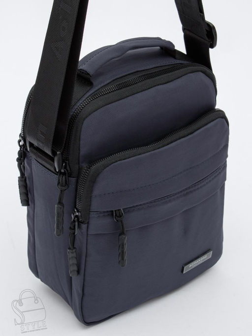 Сумка мужская кожаная 18044 blue Aotian в Новосибирске