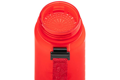 Бутылка для воды 1,5 л 10*10*28,5 см "Style Matte"с углублениями д/пальцев красная