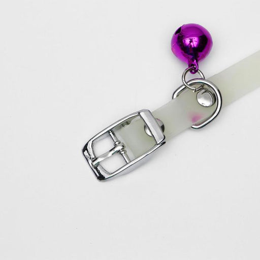 Ошейник, светящийся в темноте, Нежные сердца (люминесцентный), 30 х 1 см, ОШ 19-26 см, микс - Пижон фото 4