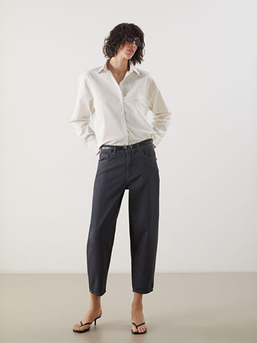 Balloon Fit Kad?n Jean Pantolon