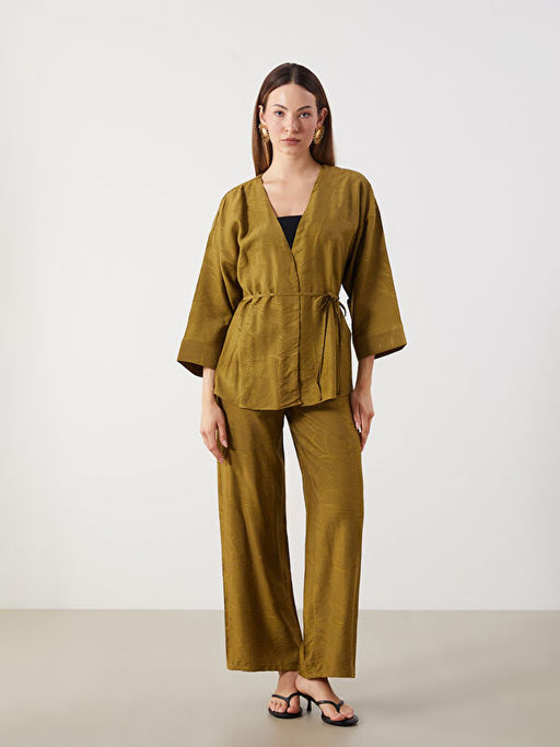 ?al Yaka Nak??l? Kad?n Kimono