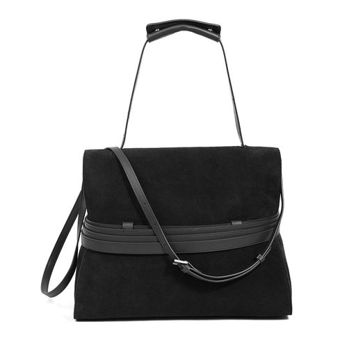 Женская сумка, замша, MIRONPAN 520607 Черный