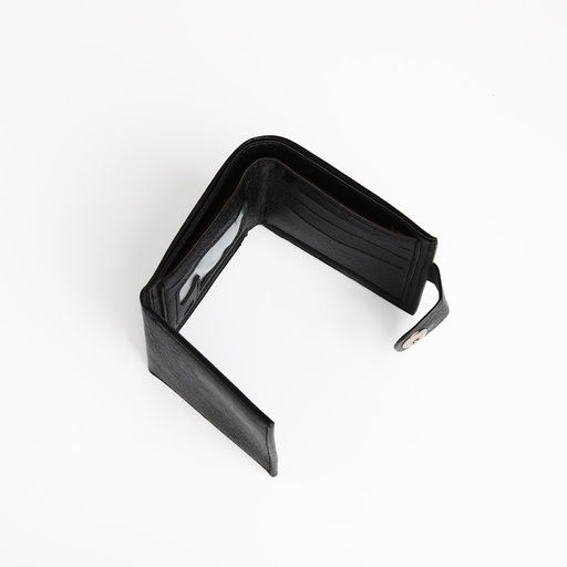 Портмоне мужское на магните, отдел для купюр, для карт, для монет, чёрное