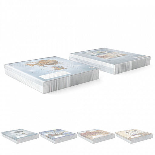 Цена за 5 шт. Тетрадь общая ученическая с пластиковой обложкой на скобе ErichKrause Волшебное путешествие, А5+, 48 листов, клетка_MIX-PACK фото 9