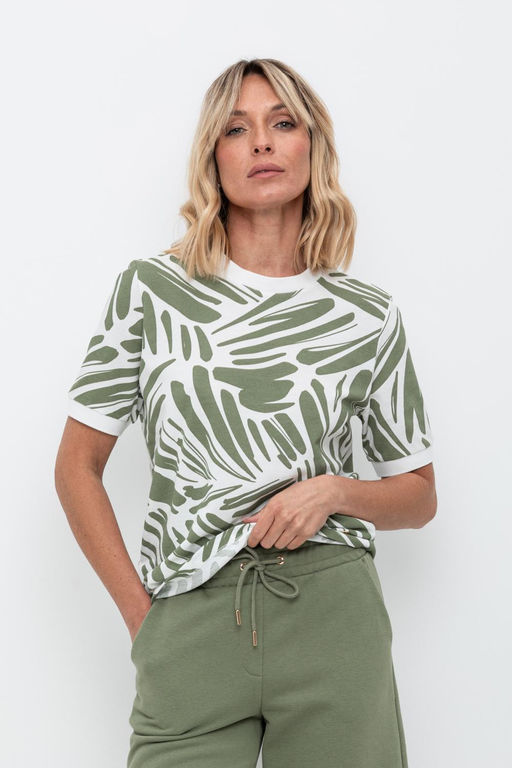 VERY NEAT _ ЕВТ 3220/сахар,фактура листьев фуфайка жен