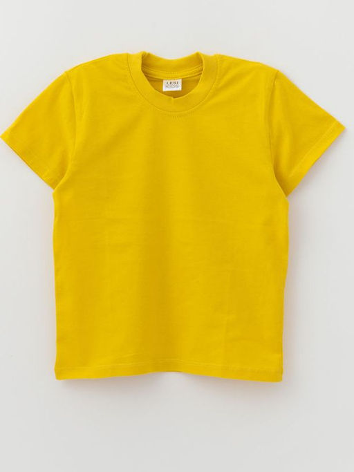 Футболка базовая желтый, желтый - Lesi kids фото 5