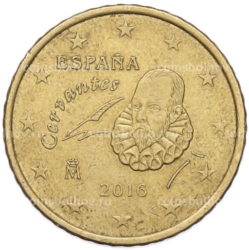 Монета 50 евроцентов 2016 года Испания