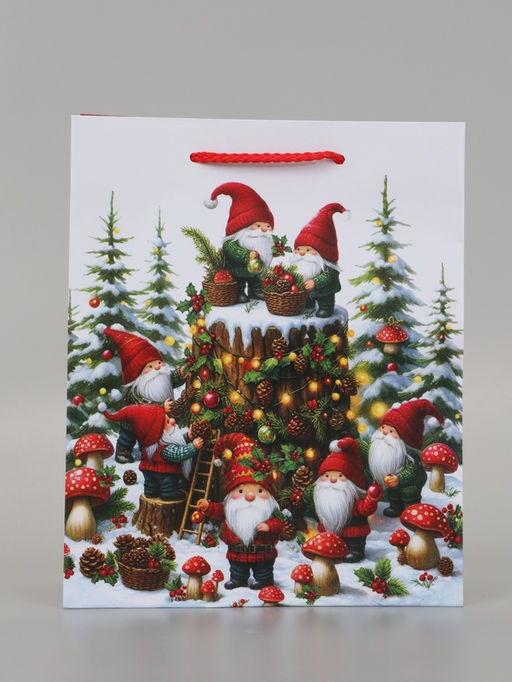 Цена за 2 шт. Пакет подарочный «Подготовка к празднику», 18×10×22.3 см
