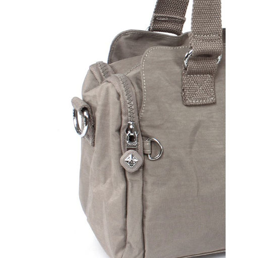 Сумка женская текстиль BoBo-66143, 3отд, плечевой ремень, серый 265996  фото 4