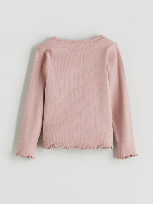 Bisiklet Yaka Uzun Kollu K?z Bebek Bluz