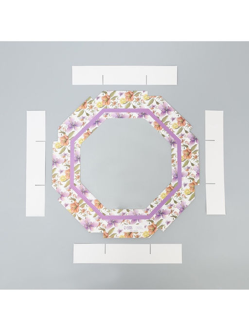 Цена за 5 шт. Коробка складная Цветочная гамма, 29 х 29 х 5 см - Дарите счастье фото 5