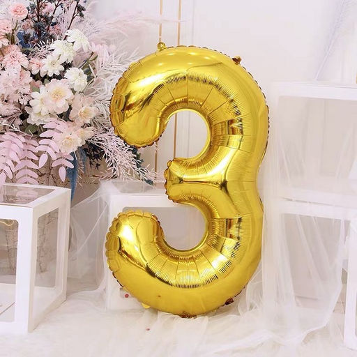 Воздушный шар фольгированный 40" «Цифра 3»