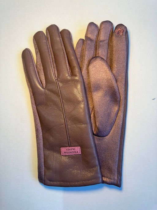 K13123 Перчатки утепленные ТМ_КОРИЧНЕВЫЙ