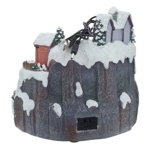 Фигурка декоративная "Рождество" (подсветка, движение, 3xAA, н/п), L19 W19 H19,5 см