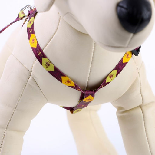 Комплект Пчёлы, шлейка 24-36 см, поводок 120х1 см - Пушистое счастье фото 5