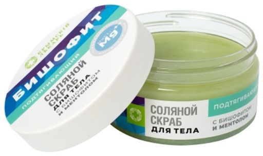 Соляной скраб с бишофитом и ментолом Подтягивающий, 300г - Мануфактура дом природы фото 3