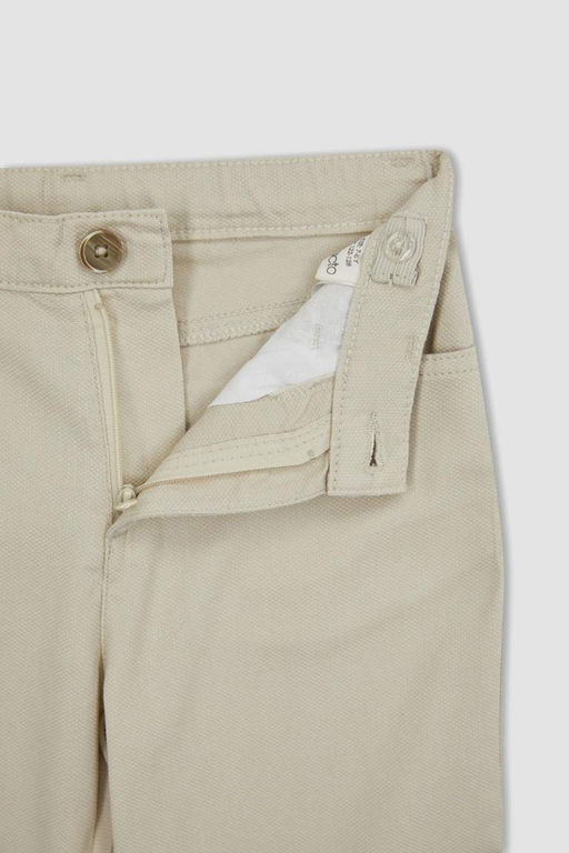 Габардиновые брюки-двойка для мальчиков с поясом - Defacto фото 9