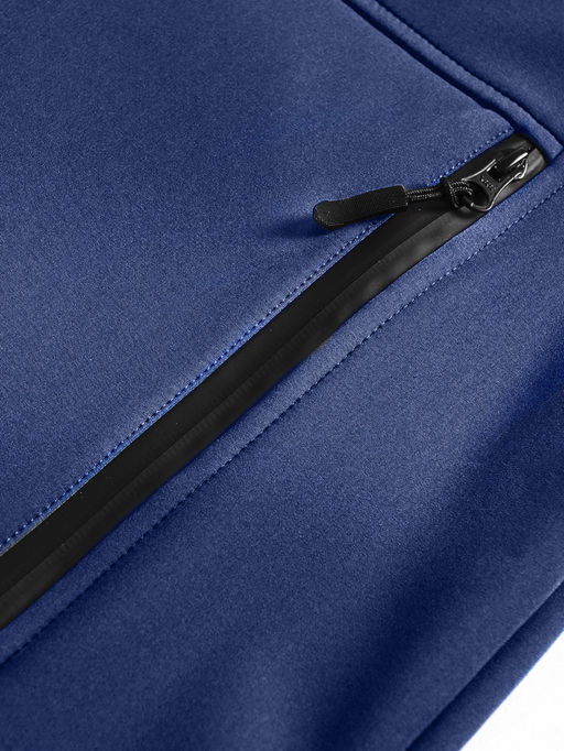 Ветровка спортивная мужская с капюшоном softshell темно-синего цвета 9563TS - Mtforce фото 27