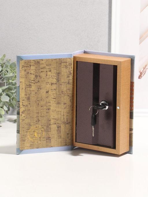 Шкатулка книга - сейф «Ипотека», дерево, искусственная кожа, 3D тиснение, 21×13×5 см
