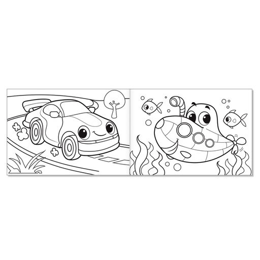 Цена за 2 шт. Раскраска «Транспорт. Машинка», А5, 12 стр.