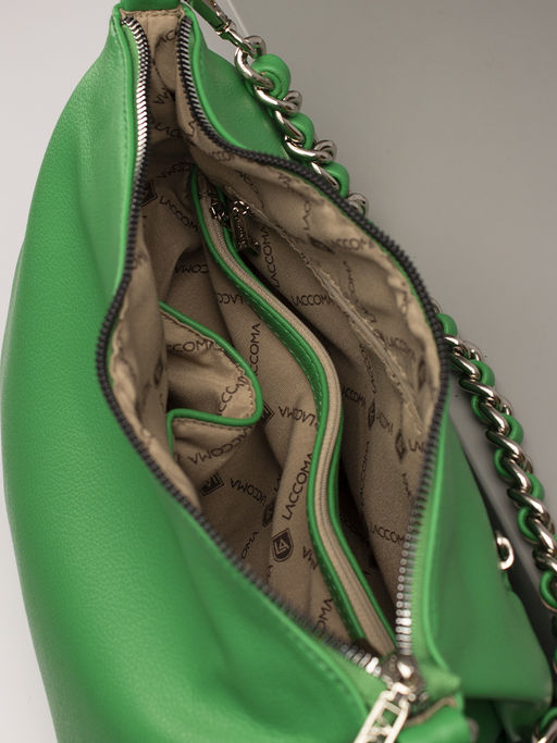 LACCOMA сумка Полли-Л815-ярко-зеленый эко кожа хлопок  фото 5