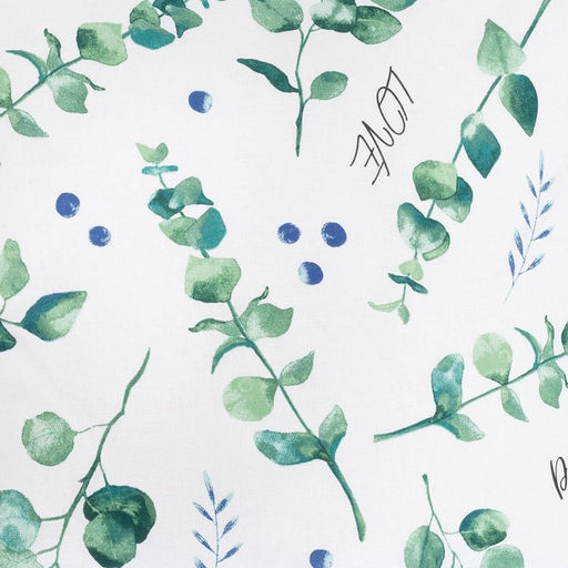 Постельное бельё Этель 2 сп Листья эвкалипта 175*215 см, 200*220 см,70*70 см -2 шт фото 3