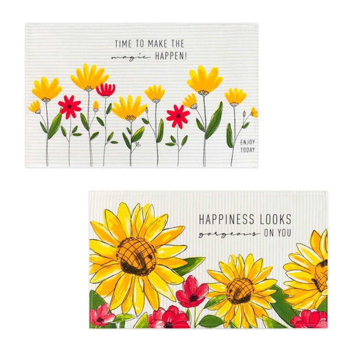 Полотенце кухонное Happiness looks, 35×60 см, набор 2 шт., хлопок 100%