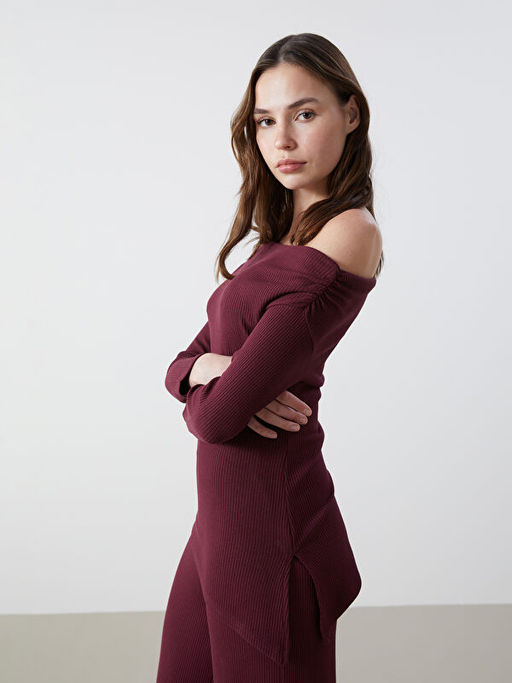 Kay?k Yaka Dokulu Kad?n Body