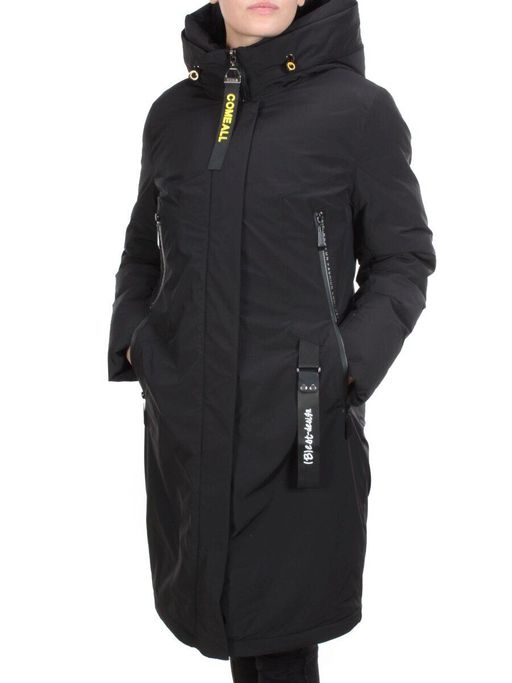 YR-961 BLACK Пальто зимнее женское АЛИСА (200 гр. холлофайбера) - Fashion фото 3