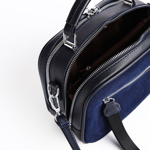 Сумка-саквояж на молнии, цвет синий - Simaland фото 7