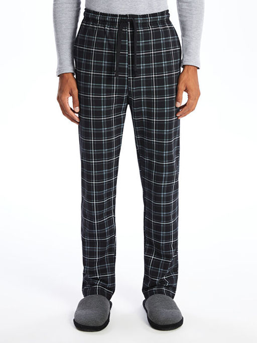 Standart Kal?p Ekose Erkek Pijama Alt