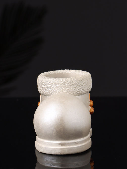 Подсвечник на 1 свечу Валенок, 10?7?6 см, перламутр