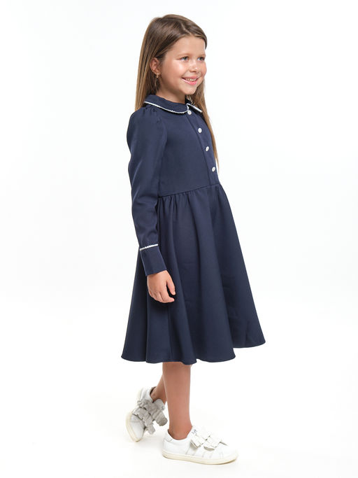Платье для девочки в школу синее	 UD 7491 синий - Mini maxi фото 3