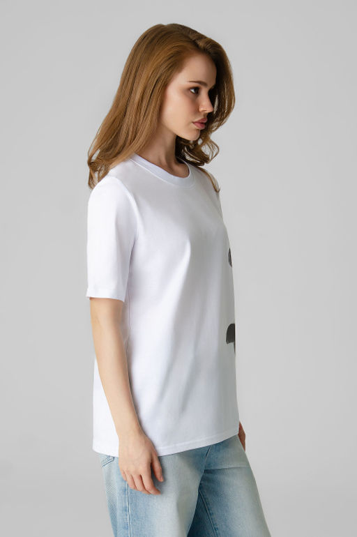 Арт. 31163 Футболка женская 44-50 (4 шт) Цвет:белый - Калинка фото 4