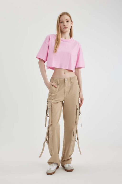 Классная базовая футболка свободного кроя с короткими рукавами - Defacto фото 2