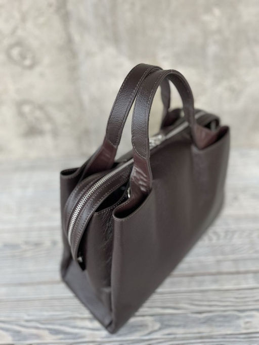 Женская кожаная сумка тоут 3120 Кофе - Sergio valentini фото 5