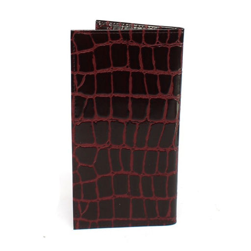 Портмоне/клатч жен Croco-ПР-959 натуральная кожа 4 отд, 8 карм, бордо скат (67) 265491  фото 2