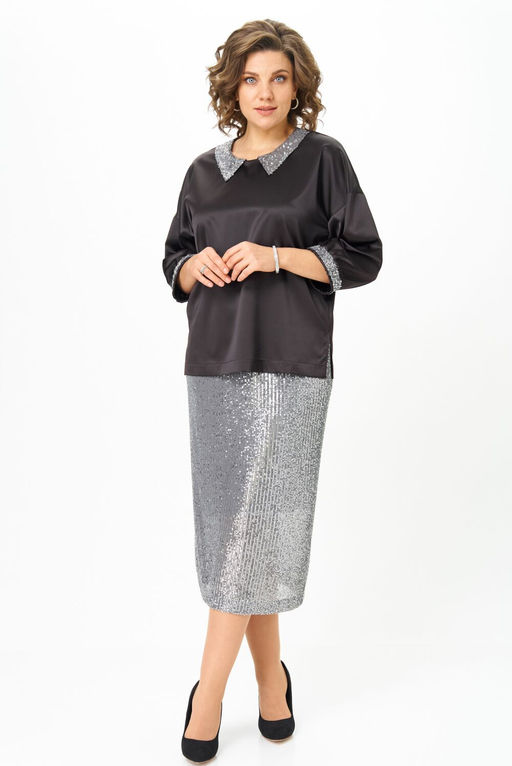 Костюм ANDINA CITY 9089-25 черный/серый