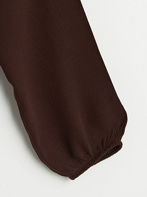 Ba?lamal? Yaka Oversize F?rf?rl? Bluz