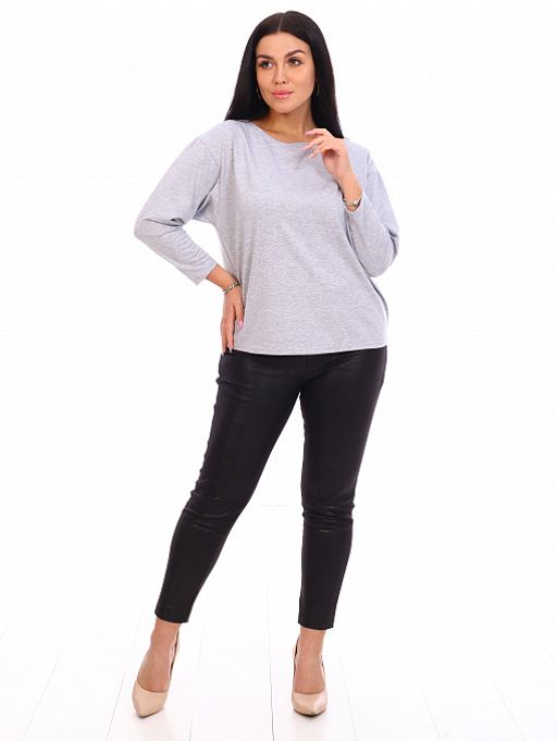 РАСПРОДАЖА Лонгслив Дарлинг_ О23/светло-серый - Ihomelux фото 3