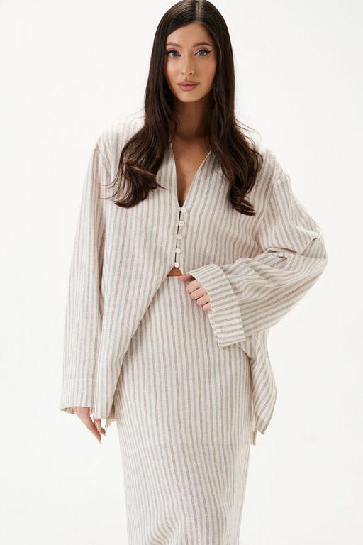 Блузка Annete А2165 из льна с вискозой  фото 5